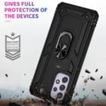Samsung Galaxy A73 Ringhouder hoesje - Zwart - 3