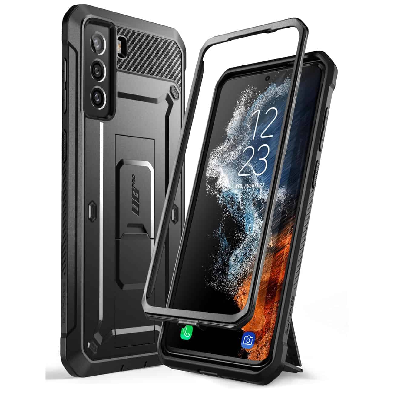 Supcase Backcase hoesje Samsung Galaxy S22 - Zwart Main Image