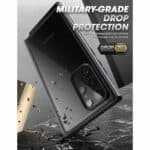 Supcase UB Edge Hoesje met screenprotector Samsung S22 Ultra - Zwart - 3