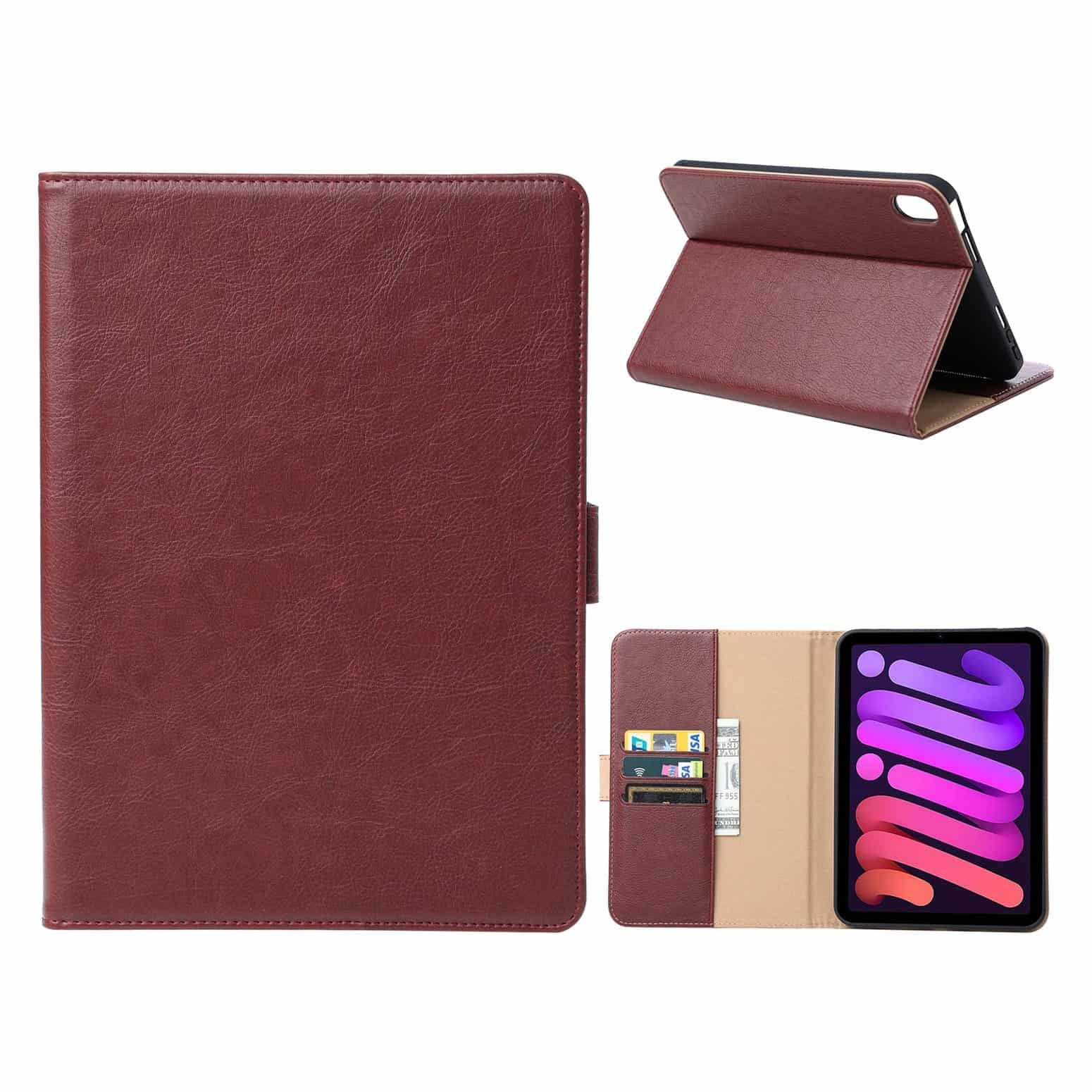 Premium Leren Boekmodel hoes iPad Mini 7 / iPad mini 6 - 2024 / 2021 - 8.3 inch - Rood Main Image
