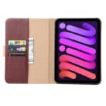 Premium Leren Boekmodel hoes iPad Mini 7 / iPad mini 6 - 2024 / 2021 - 8.3 inch - Rood - 2