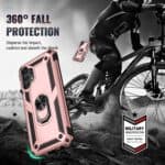 Samsung Galaxy A13 4G Ringhouder hoesje - Roségoud - 4
