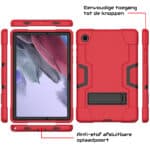 Shockproof Standcase Samsung Tab A8 rode hoes - 10.5 inch - 1