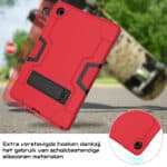 Shockproof Standcase Samsung Tab A8 rode hoes - 10.5 inch - 2