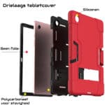 Shockproof Standcase Samsung Tab A8 rode hoes - 10.5 inch - 3
