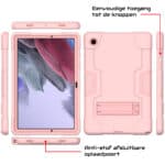 Shockproof Standcase Samsung Tab A8 roze hoes - 10.5 inch - 1