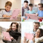 Shockproof Standcase Samsung Tab A8 roze hoes - 10.5 inch - 6