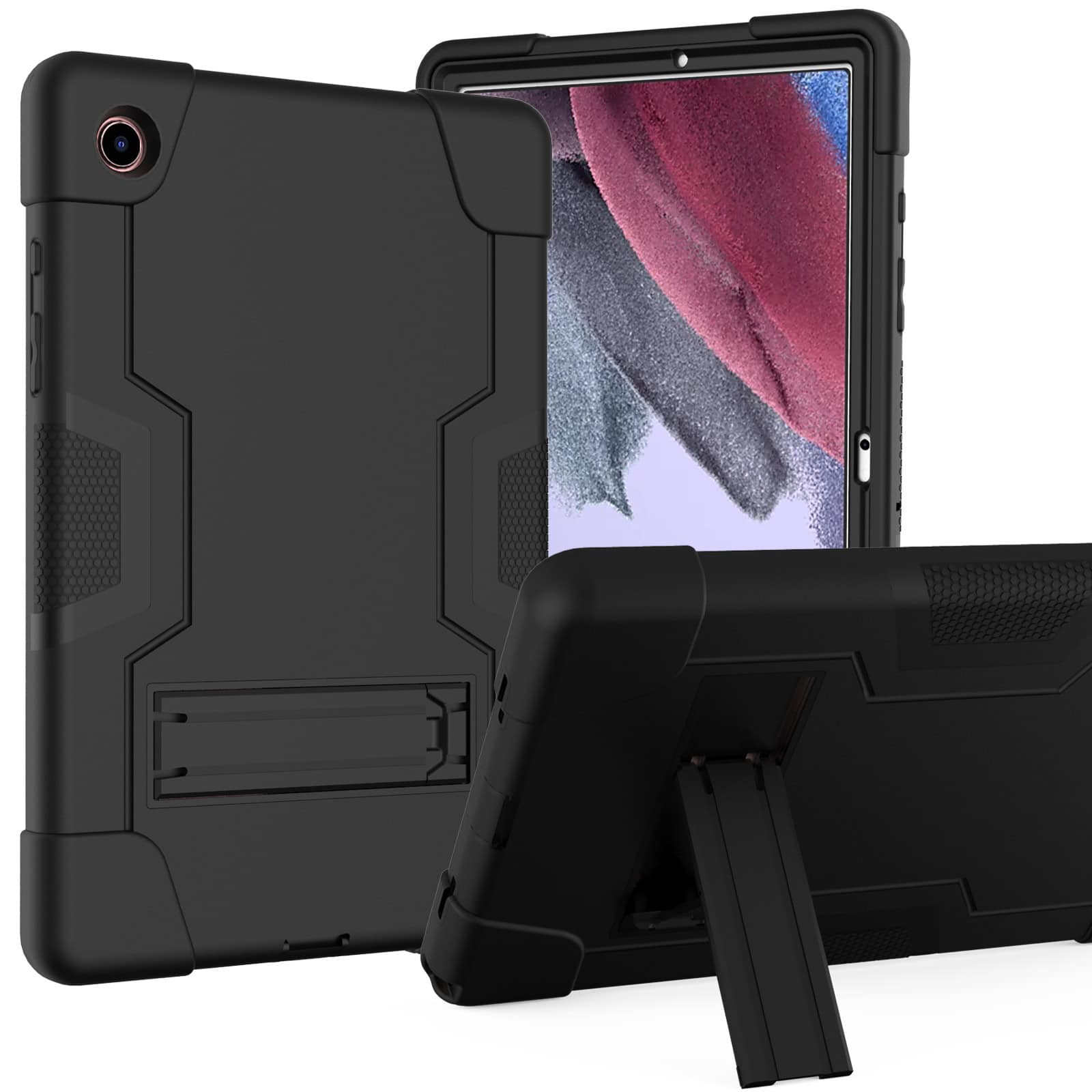 Shockproof Standcase Samsung Tab A8 zwarte hoes - 10.5 inch Main Image