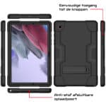 Shockproof Standcase Samsung Tab A8 zwarte hoes - 10.5 inch - 1