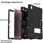 Shockproof Standcase Samsung Tab A8 zwarte hoes - 10.5 inch - 3