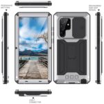 Stofdicht metalen hoes Samsung Galaxy S22 Ultra - Zilver - 1