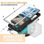 Stofdicht metalen hoes Samsung Galaxy S22 Ultra - Zilver - 2