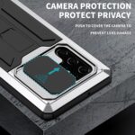 Stofdicht metalen hoes Samsung Galaxy S22 Ultra - Zilver - 3
