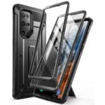 Supcase Backcase hoesje Samsung Galaxy S23 Ultra - Met en zonder screen protector - Zwart Main Image