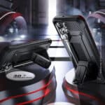 Supcase Backcase hoesje Samsung Galaxy S23 Ultra - Met en zonder screen protector - Zwart - 4