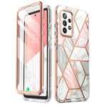 Cosmo 360 hoesje met screenprotector Samsung A33 - Marmer Main Image