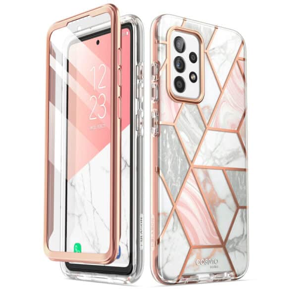 Cosmo 360 hoesje met screenprotector Samsung A33 - Marmer