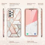 Cosmo 360 hoesje met screenprotector Samsung A33 - Marmer - 5