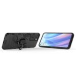 Ringhouder Backcover hoesje Oppo Find X5 Lite - Zwart - 3