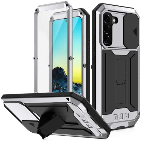 Stofdicht metalen hoes Samsung Galaxy S22 - Zilver