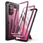 Supcase Backcase hoesje Samsung Galaxy S22 Ultra - Met en zonder screen protector - Bordeaux Main Image