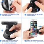 Telefoonhouder voor in de auto - Dashboard houder en Autoruit houder - 6