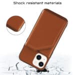 Backcover Portemonnee hoesje iPhone 14 Plus - Bruin - 2