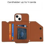 Backcover Portemonnee hoesje iPhone 14 Plus - Bruin - 4