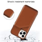 Backcover Portemonnee hoesje iPhone 14 Pro Max - Bruin - 2