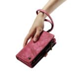 Caseme iPhone 14 Pro Max hoesje - Vintage Portemonnee Rood - 9