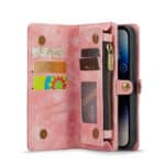 Caseme iPhone 14 Pro hoesje - Vintage Portemonnee Roze - 2