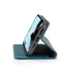Caseme retro bookcase iPhone 14 Pro Max hoesje - Blauw - 4