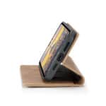 Caseme retro bookcase iPhone 14 Pro Max hoesje - Bruin - 4