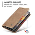 Caseme retro bookcase iPhone 14 Pro Max hoesje - Bruin - 6