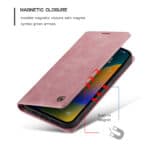 Caseme retro bookcase iPhone 14 Pro hoesje - Roze - 6
