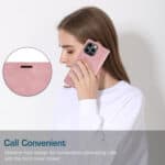 Caseme retro bookcase iPhone 14 Pro hoesje - Roze - 7