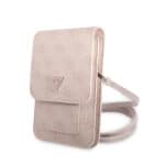 Guess PU 4G Triangle Universeel telefoontasje - Roze Main Image