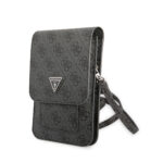 Guess PU 4G Triangle Universeel telefoontasje - Zwart Main Image