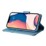 Marmer bookcase iPhone 14 Plus hoesje - Blauw - 5