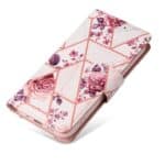 Marmer bookcase iPhone 14 Plus hoesje - Rosegoud - 3