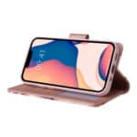 Marmer bookcase iPhone 14 Plus hoesje - Rosegoud - 5
