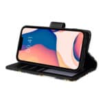 Marmer bookcase iPhone 14 Plus hoesje - Zwart - 5