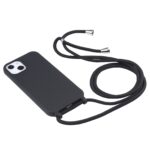 Siliconen hoesje met koord iPhone 14 Plus - Zwart - 1