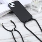 Siliconen hoesje met koord iPhone 14 Plus - Zwart - 2