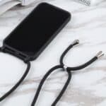 Siliconen hoesje met koord iPhone 14 Plus - Zwart - 3
