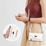iPhone 14 Pro Fashion wallet hoesje cross body - Wit - 5