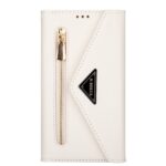 iPhone 14 Pro Fashion wallet hoesje cross body - Wit - 1