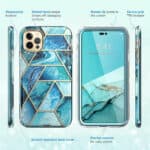 Cosmo 360 Backcase met Screenprotector iPhone 14 Pro - Ocean - 5