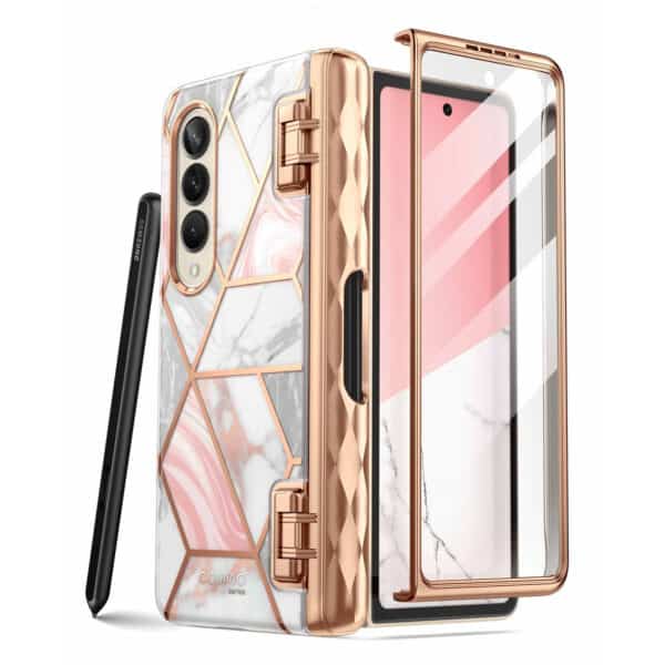 Cosmo 360 hoesje met screenprotector Samsung Z Fold 4 - Marmer