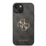 Guess Golden Logo iPhone 14 en iPhone 13 Hoesje - Grijs - 2